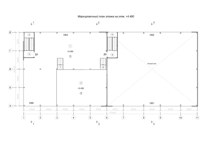 Планировка Здание АБК под ключ -  фото 2