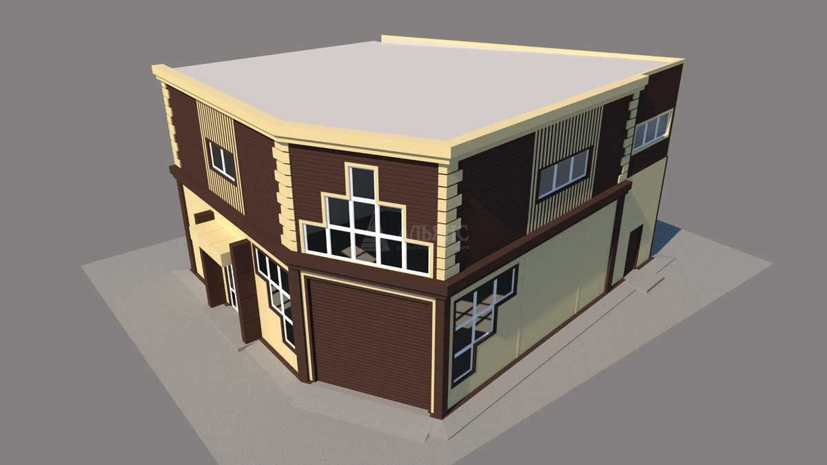 3D визуализация Склад-ангар из сэндвич-панелей - фото 16