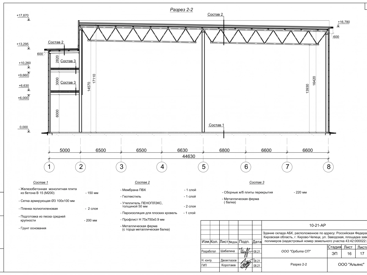 Планировка Склад-ангар из сэндвич-панелей -  фото 13