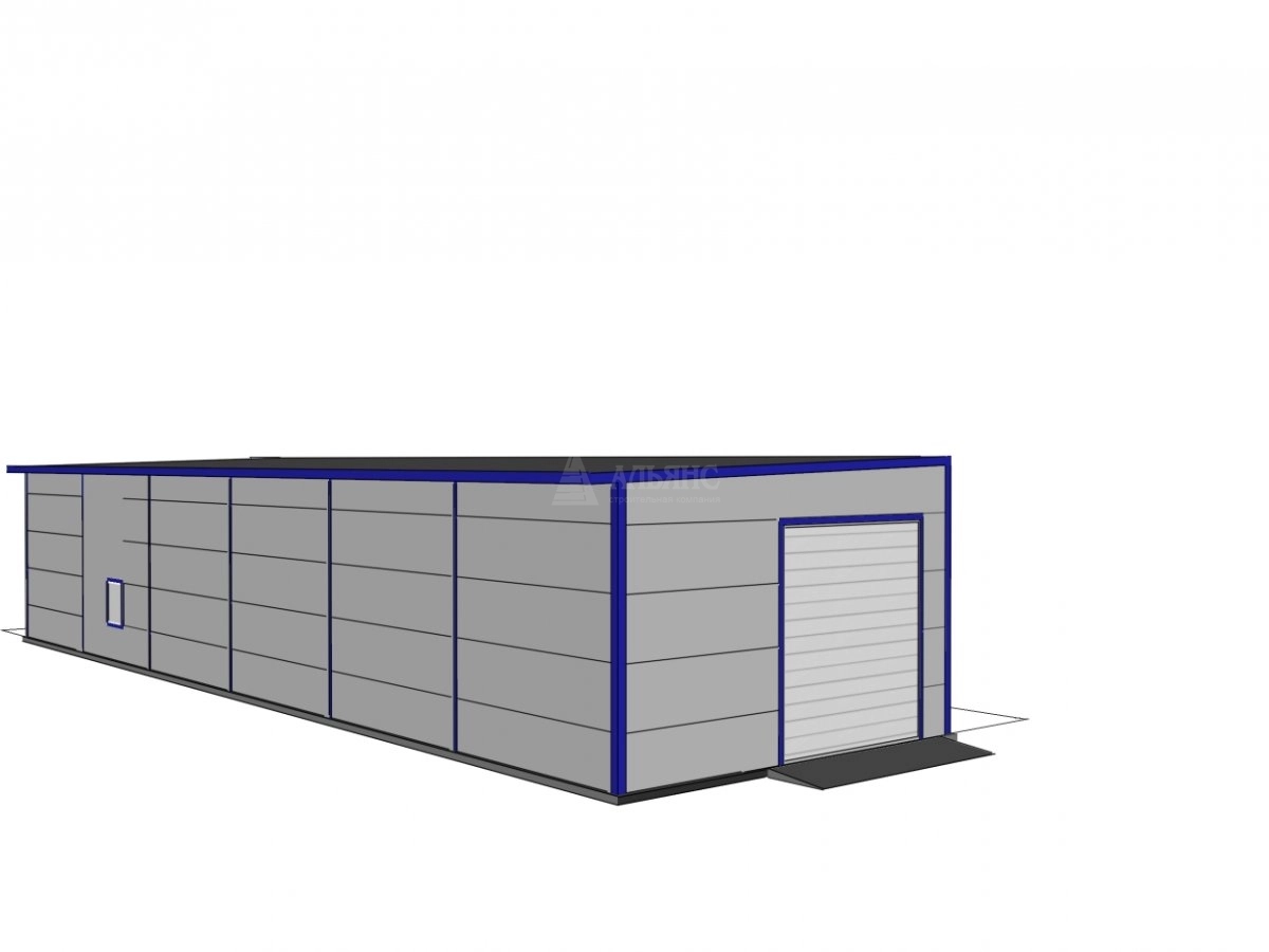 3D визуализация СТО из сэндвич-панелей - фото 11